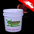 Glominex Glitter Glow Paint Red Gallons
